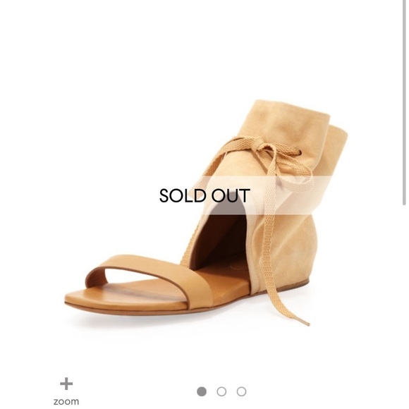 See by Chloe Nude Suede Ankle Cuff Sandal - Picture 3 of 11